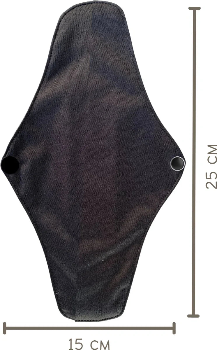 green-goose Bamboevezel Wasbaar Herbruikbaar Maandverband - 10 Stuks - met 2 Waszakjes - Comfortabel met Vleugels en Drukknop - Inlegkruisjes - Zachte Bamboe Stof - Ecologisch - Duurzaam - Super absorberend - Dun - Comfortabel