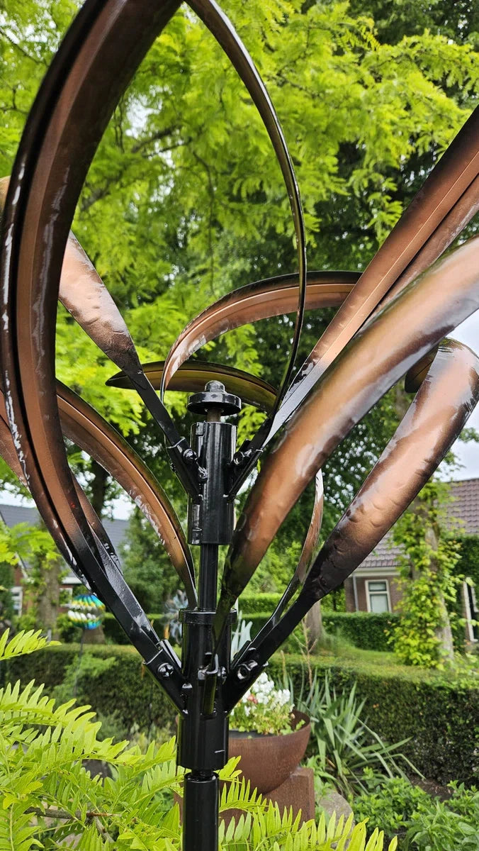 WINDMILL / ELEGANT / GARDEN STAKE / GARDEN STATUE / METAL / WINDSPINNER