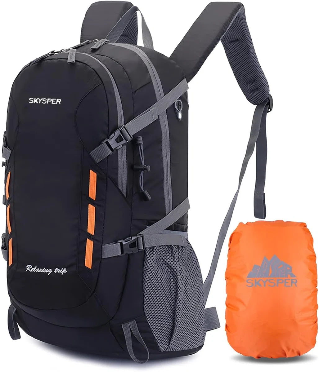 Wandelrugzak voor heren, 30 liter, trekkingrugzak, waterdicht, reisrugzak, multifunctionele campingrugzak, dagrugzak, opvouwbaar, lichtgewicht, outdoor dagrugzak, 30l