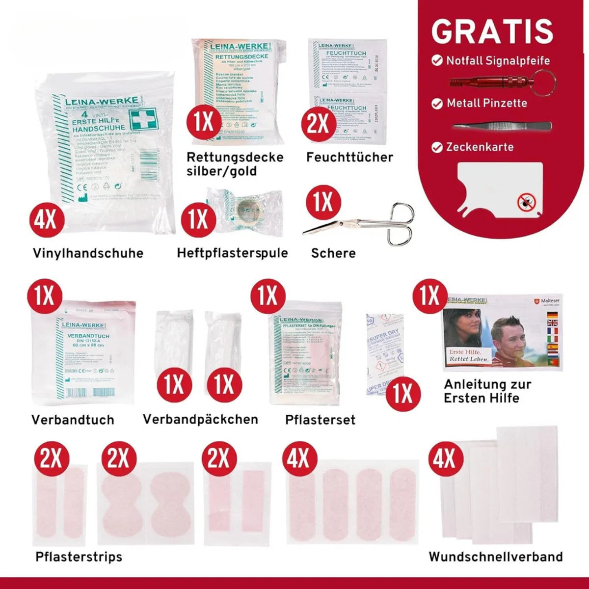Noodpakket - Oorlogs Noodpakket - Overlevingspakket - Noodrantsoen - Noodpakket voor Thuis - Survival Kit