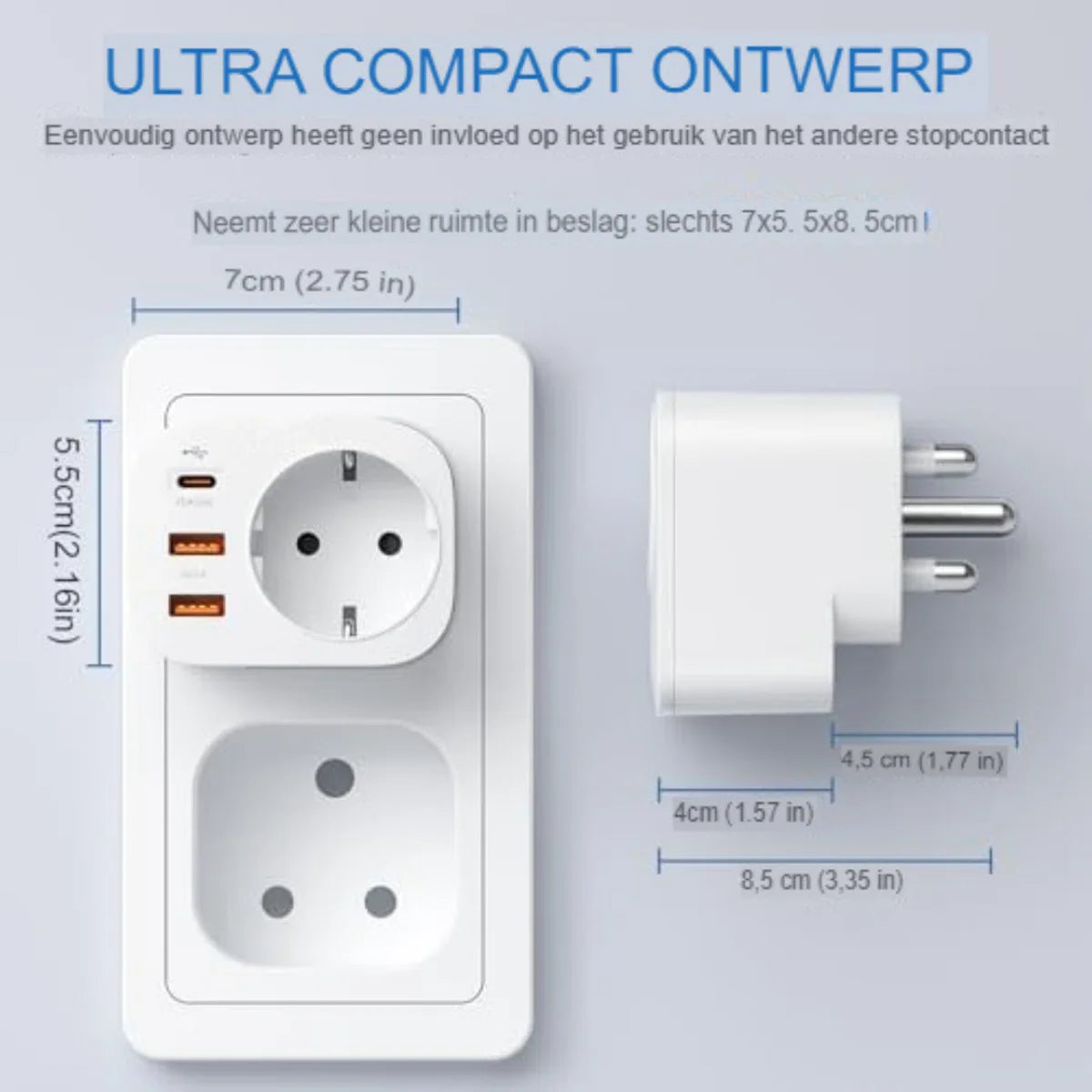 Travel plug type M - Travel plug M - Travel plug Africa - Travel plug South Africa - White