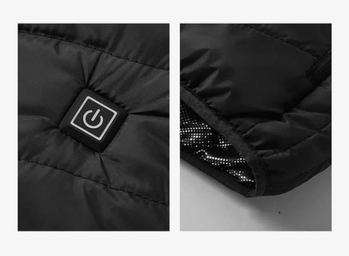 Verwarmd Vest | 9 Warmtezones (25-50°C) | 4-8 Uur Warmte | Elektrische Bodywarmer | Heated Vest | Thermokleding | Verwarmde kleding | Effectief & Functioneel | Werkt met Powerbank (usb-a) | Wintersport | Outdoor | Maat EXTRA LARGE (valt klein)