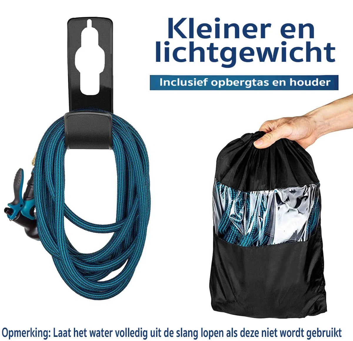 Garden hose - garden hose 50 meters - garden hose flexible - Garden hose extendable up to 50 meters - garden hose with connectors and sprayer