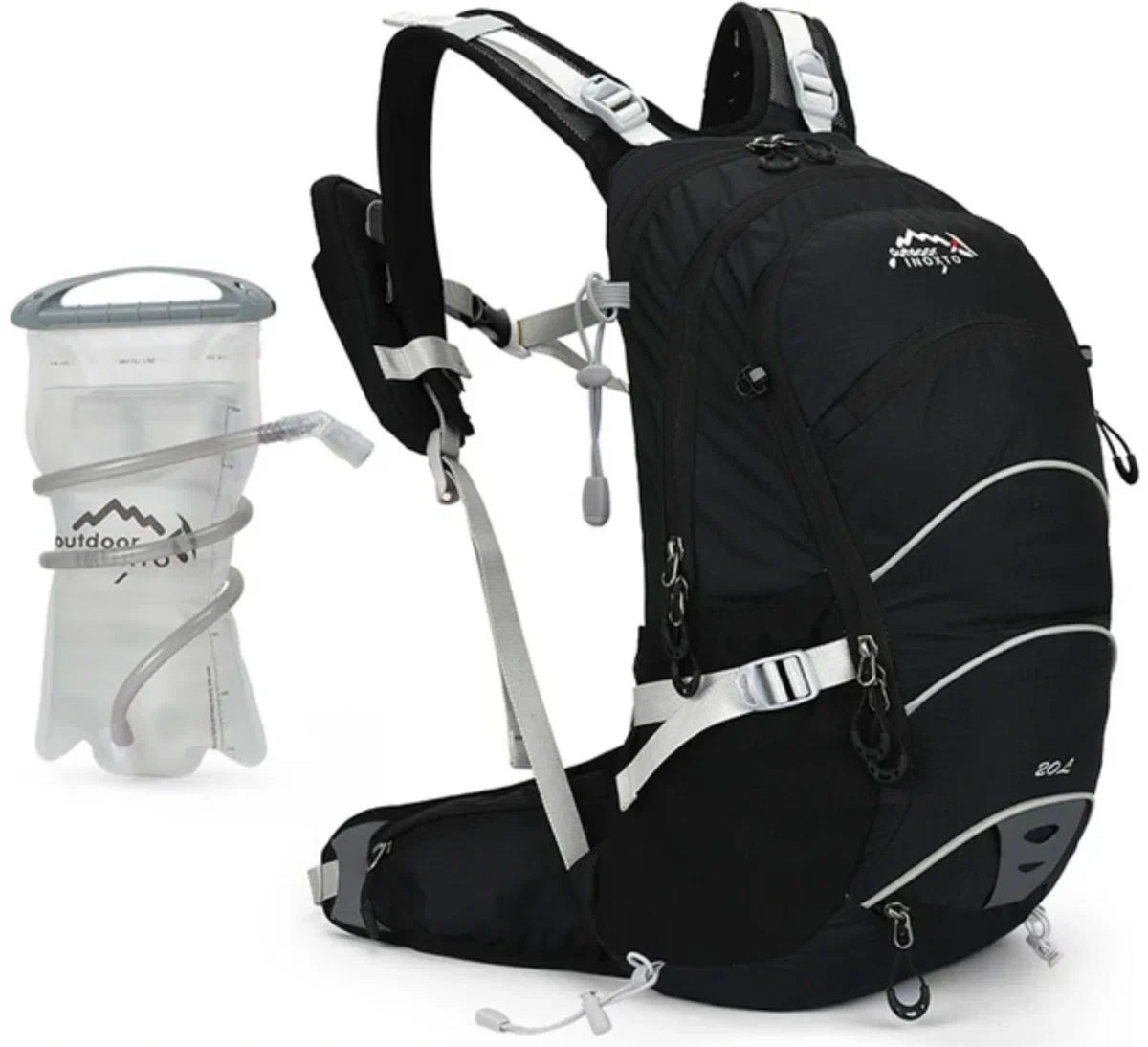 Avoir Avoir®-Wandelrugzak-Rugzakken-Rugzak 20L-Waterdicht-Intern frame-Unisex-Zwart-Outdoor avontuur-Wandelen