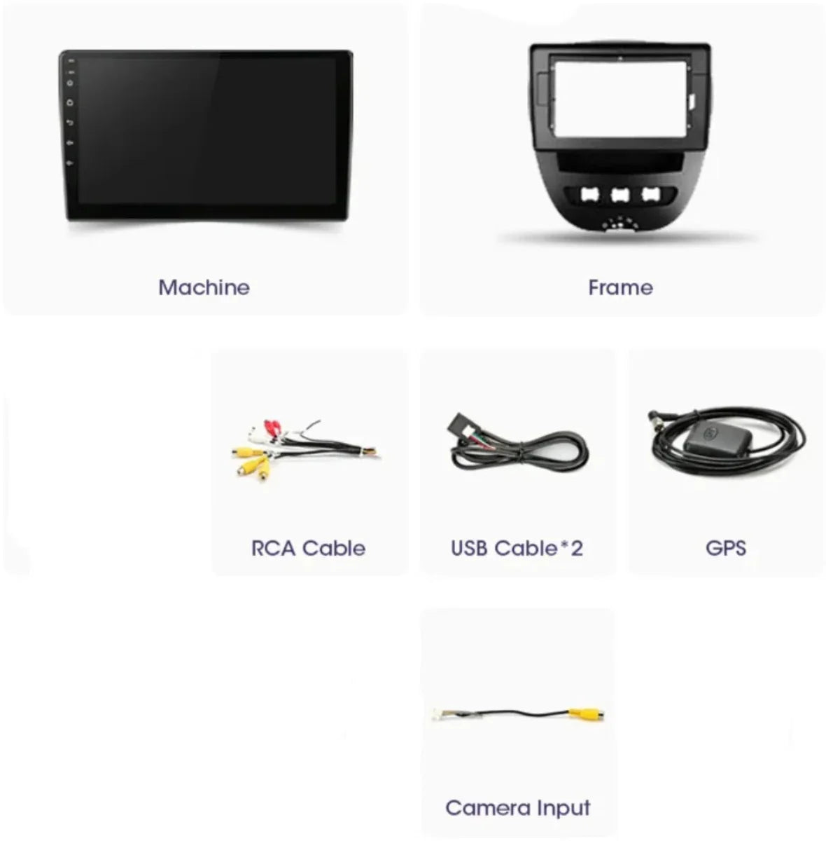 Citroen C1 / Peugeot 107 / Toyota Aygo | 2005 - 2014 | Carplay & Android auto | 2GB & 32GB | Autoradio met navigatie | radioscherm | 2005 2006 2007 2008 2009 2010 2011 2012 2013 2014