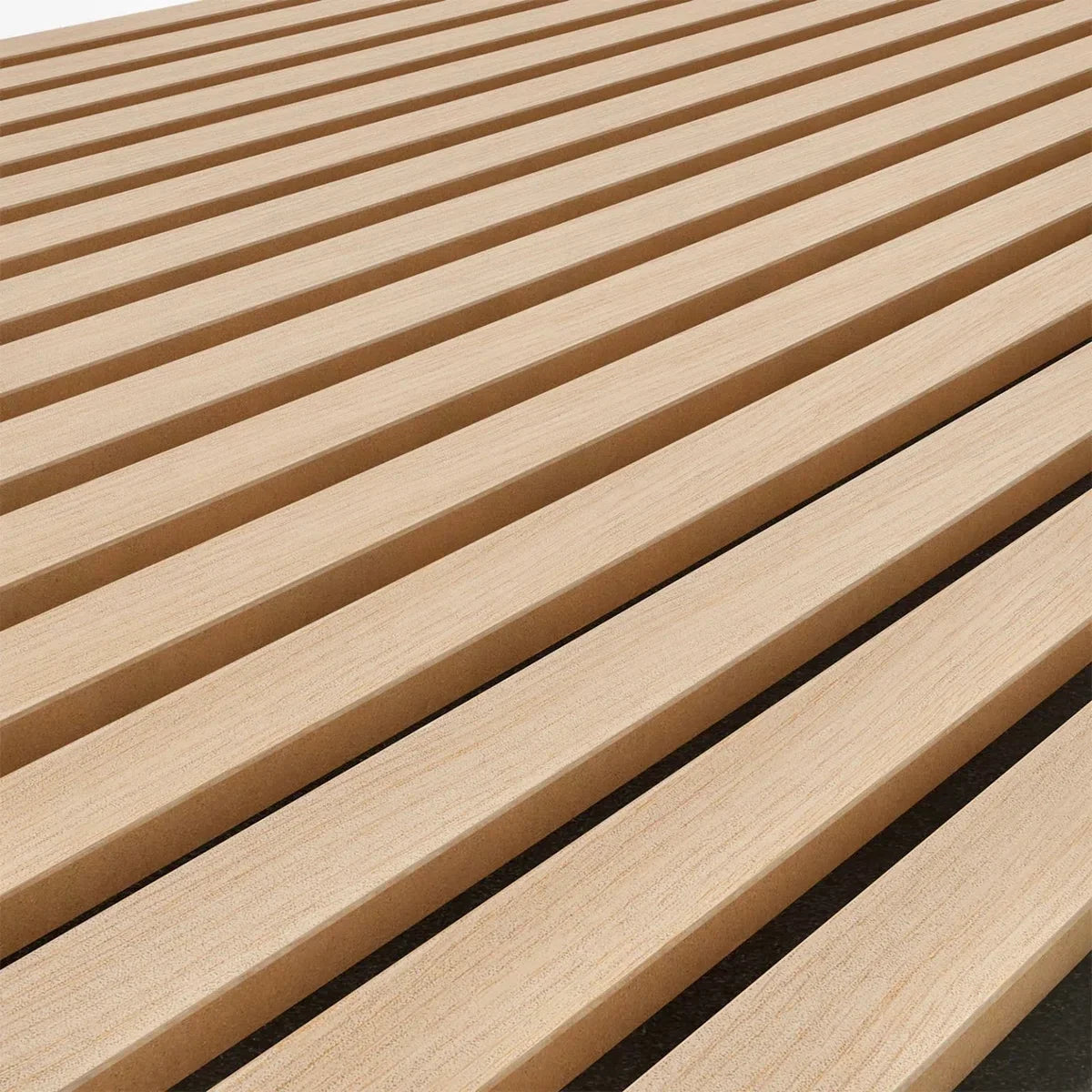Eiken houtfineer Naturel Promo - Akoestisch Houten Wandpaneel - 240 x 60 cm | Echt Hout | Houten latten | Akupanel | Wanddecoratie| 3D Wandpanelen | Muurdecoratie | Lattenwanden | Wood panels | Eikenhoutfineer