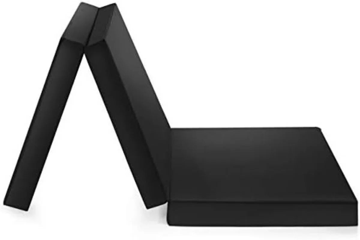 Folding Guest Bed - Foldable Guest Bed - Folding Guest Mattress - Black