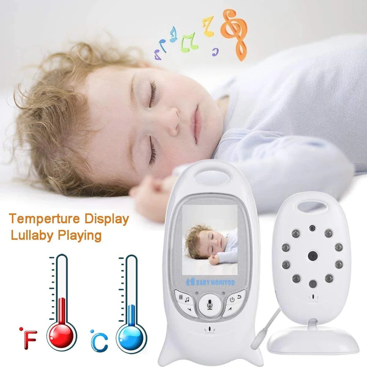 VB601 Babyfoon met camera - Wit JK3