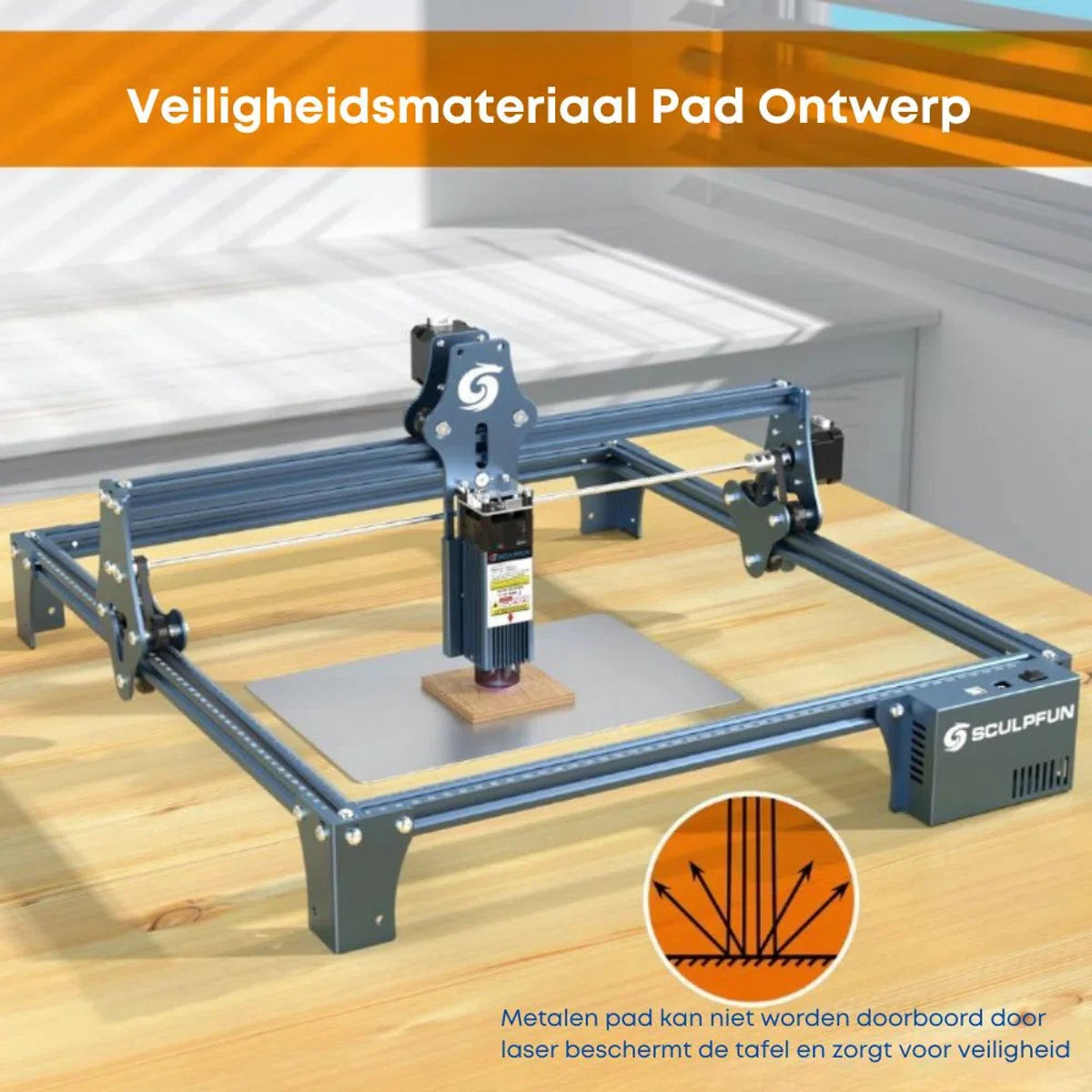 Sculpfun S9 Lasergraveermachine | Ultradunne Laser | Graveermachine | Lasersnijder | Hout Acryl Lasersnijmachine