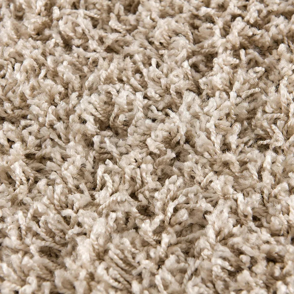 Loca Shaggy Rug Beige - 150 CM - High Pile Rug - Living Room, Bedroom Carpet