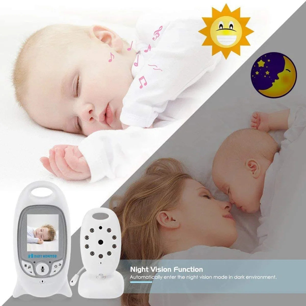 VB601 Babyfoon met camera - Wit JK3