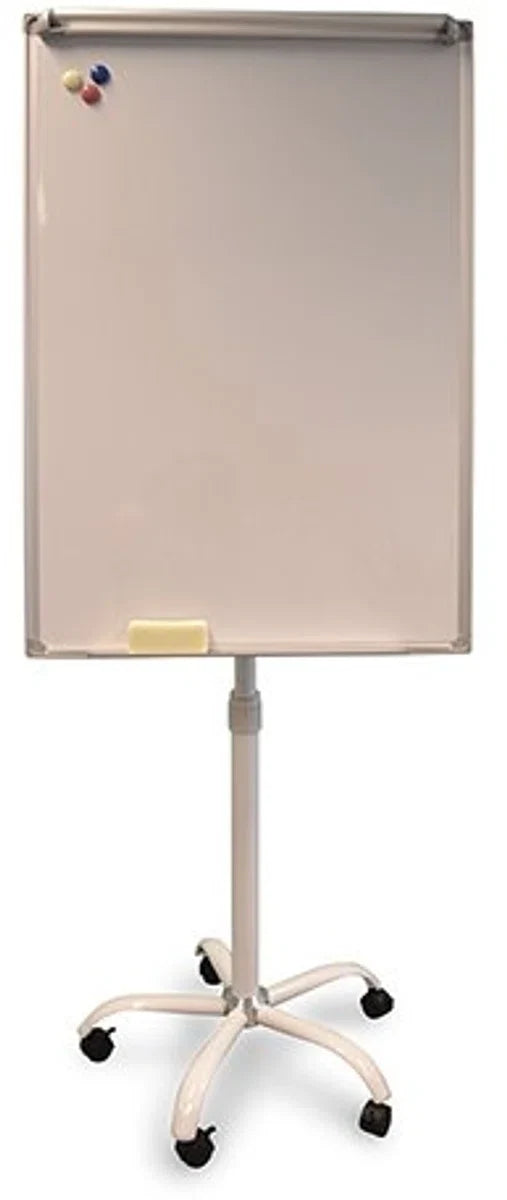 Mobile flipchart 70 x 100 cm with paper clamp and pen tray
