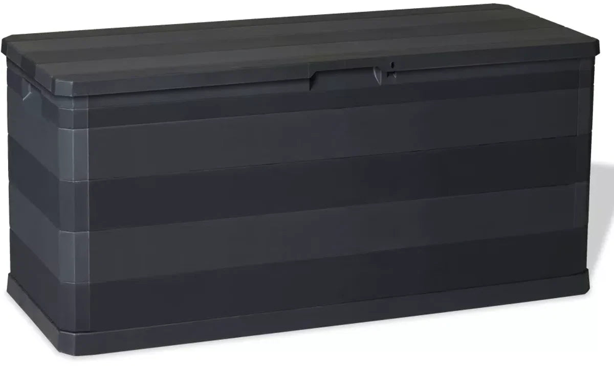 Opbergbox voor in de tuin, tuinkast, kelderkast 280 L Zwart