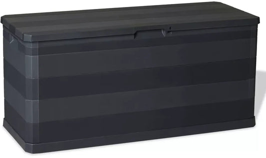 Opbergbox voor in de tuin, tuinkast, kelderkast 280 L Zwart