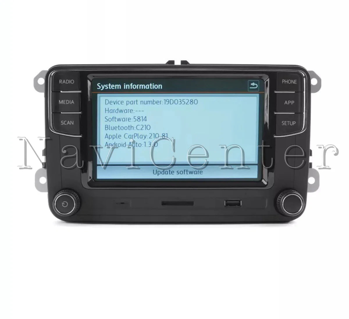 New RCD410 PRO CarPlay + Android Auto Car Radio for Volkswagen Caddy Golf Polo 6r Passat Scirocco Tiguan Transporter Touran RNS510 RNS315 RNS315 fit