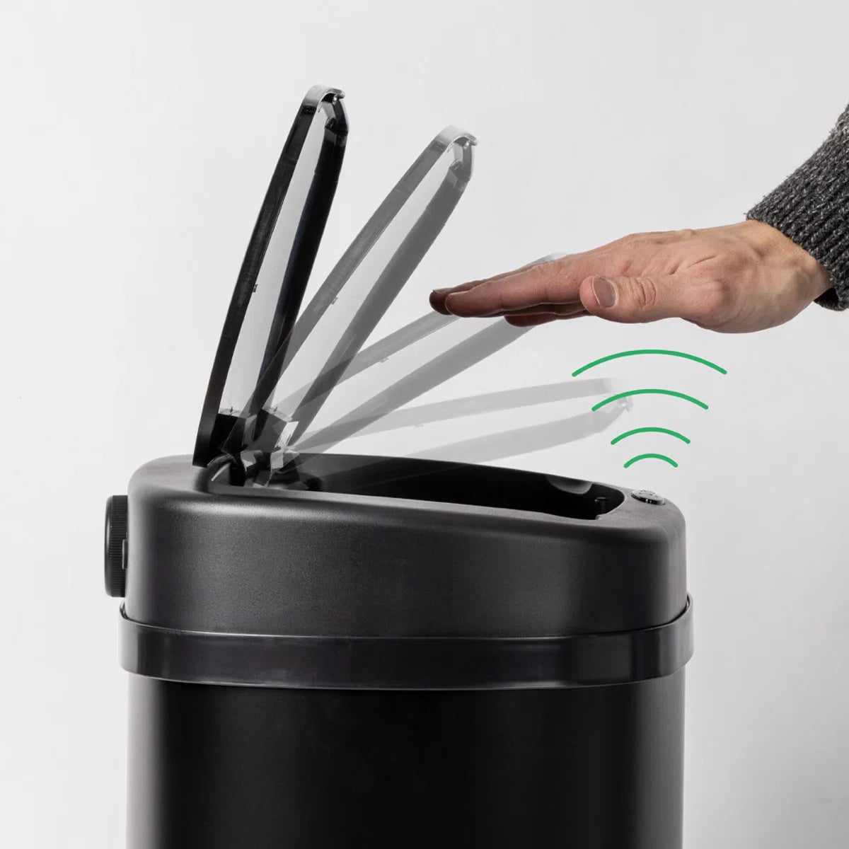 Sensor Bin - 50L - Soft Close - Fingerprint Free - Hygienic Choice - Black