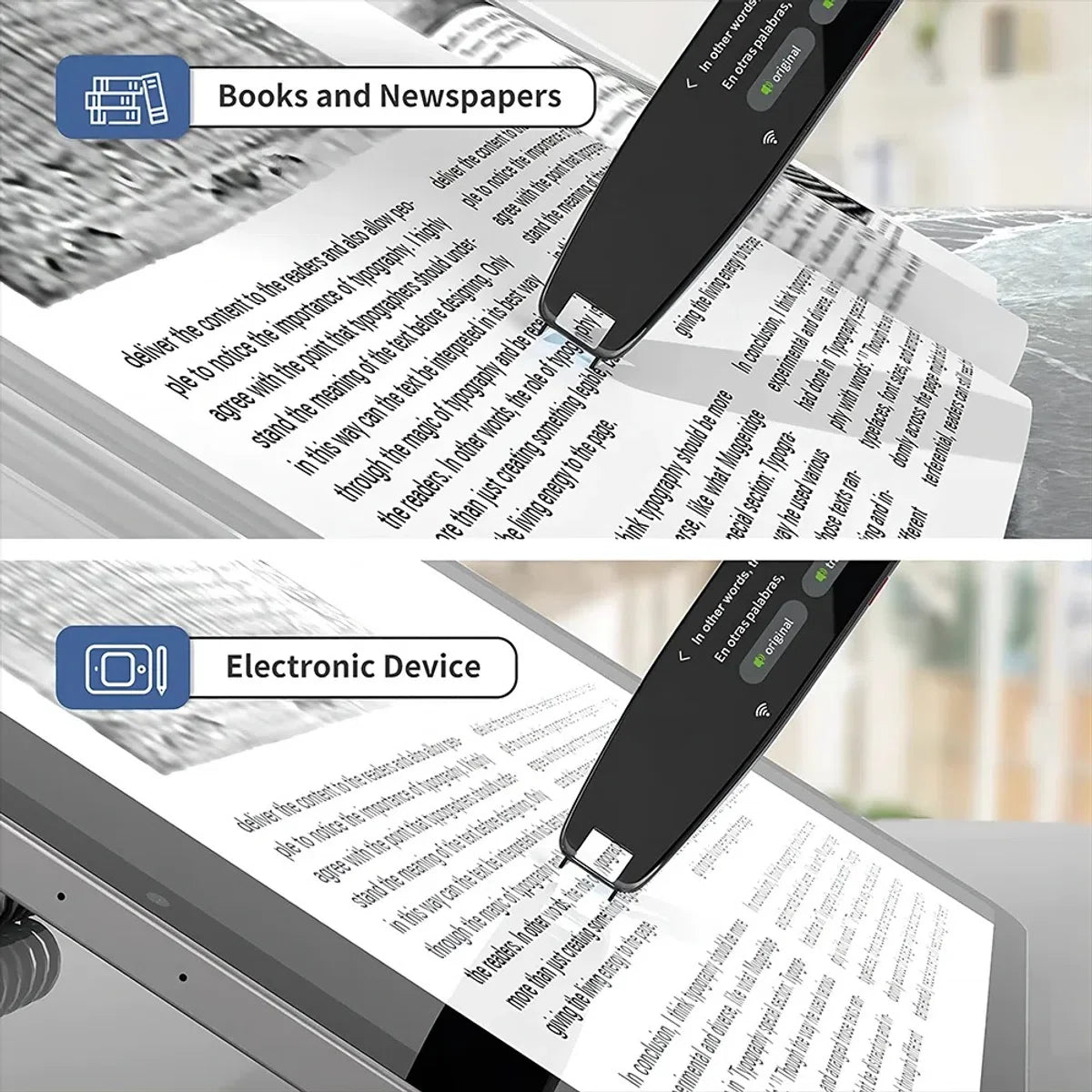 Smart Stem Voice Scan Translator Pen - Multifunctionele Luxe Vertaler - 121 Talen - Zakelijk Woordenboek - Handige Vertaalpen - Reis Vertaal Pen - Vakantie