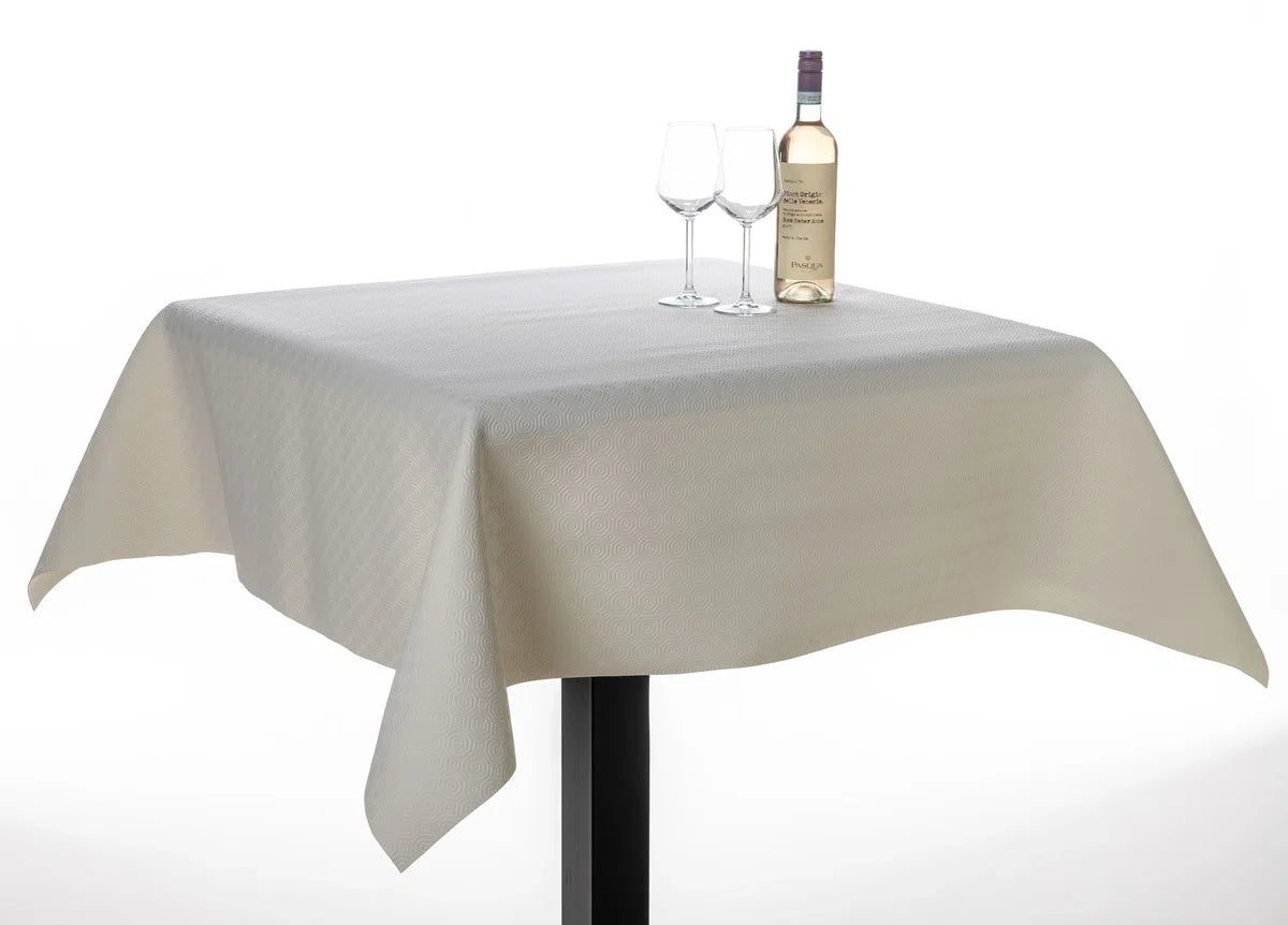 Table protector plain - white embossed roll of 140cm x 20mtr.
