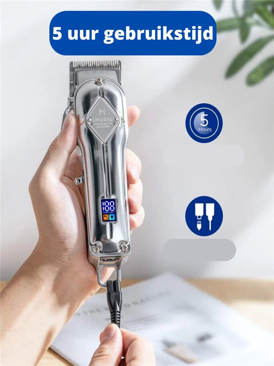 Skull Shaver - Haartrimmer - Tondeuse Mannen - Haartrimmer - Trimmer - Scheerapparaat Heren - Voor Hoofdhaar - Draadloos - Zilver