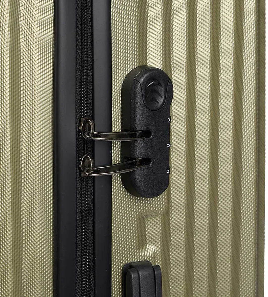 Cabine handbagage reistrolley koffer Alcatraz - zwenkwielen - 57 x 38 x 23 cm - 48 liter - groen - cijferslot - dubbel handvat
