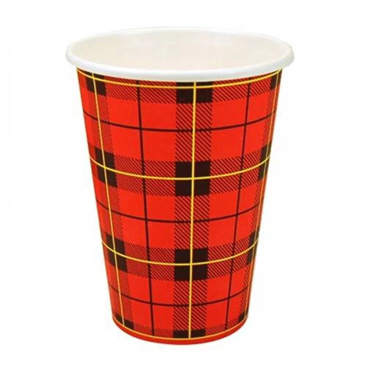 Cardboard coffee cup 180cc / 7.5 oz | Scottish Plaid | 180 ml | Box 2500 pieces