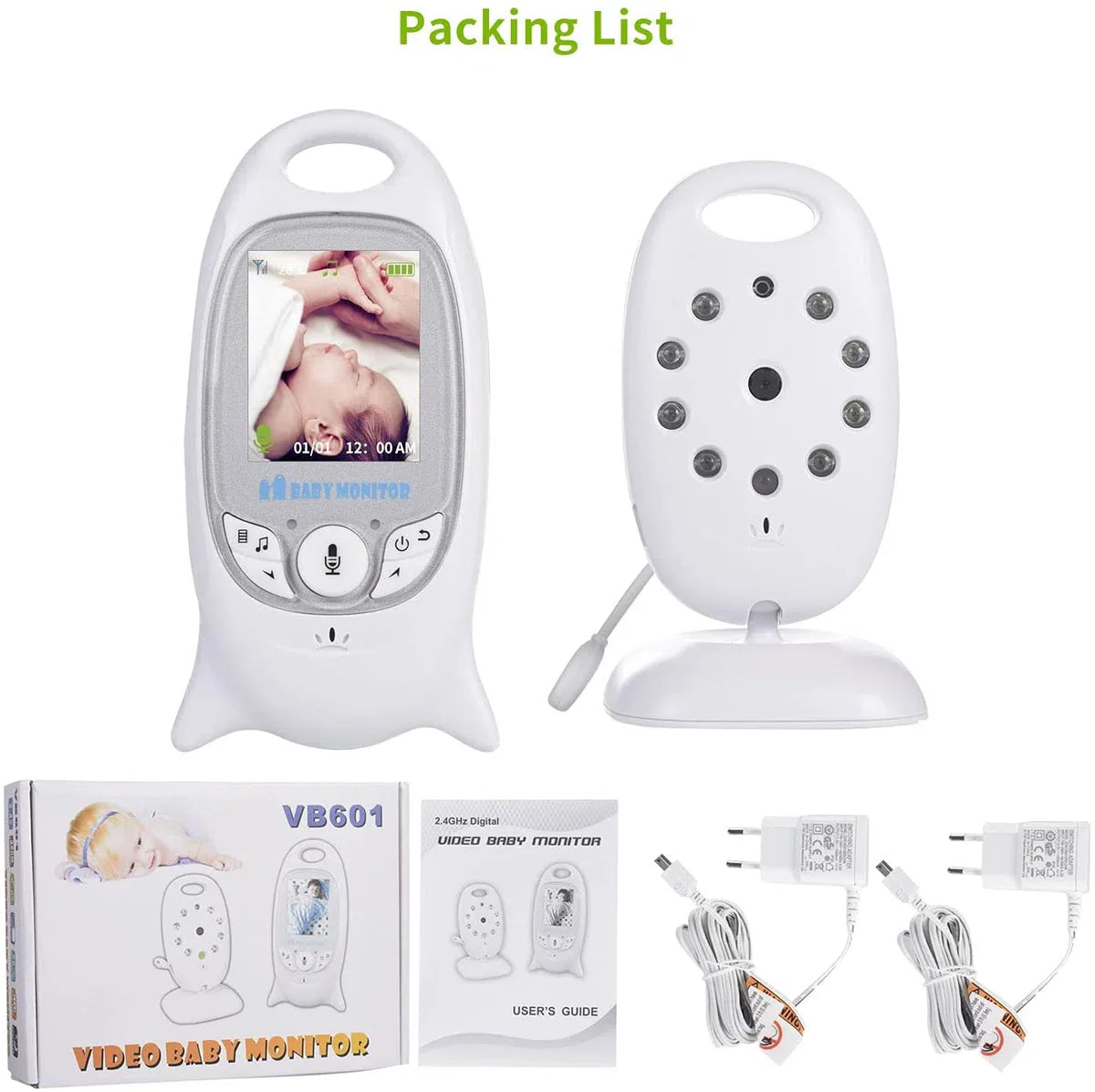 VB601 Babyfoon met camera - Wit JK3