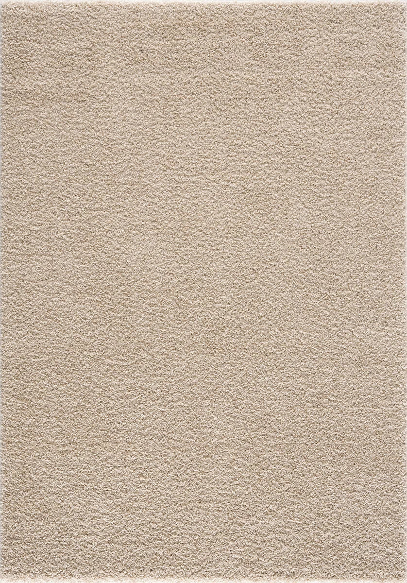 Loca Shaggy Vloerkleed Beige - 140x200 CM - Hoogpolig Vloerkleed - Tapijt Woonkamer, Slaapkamer