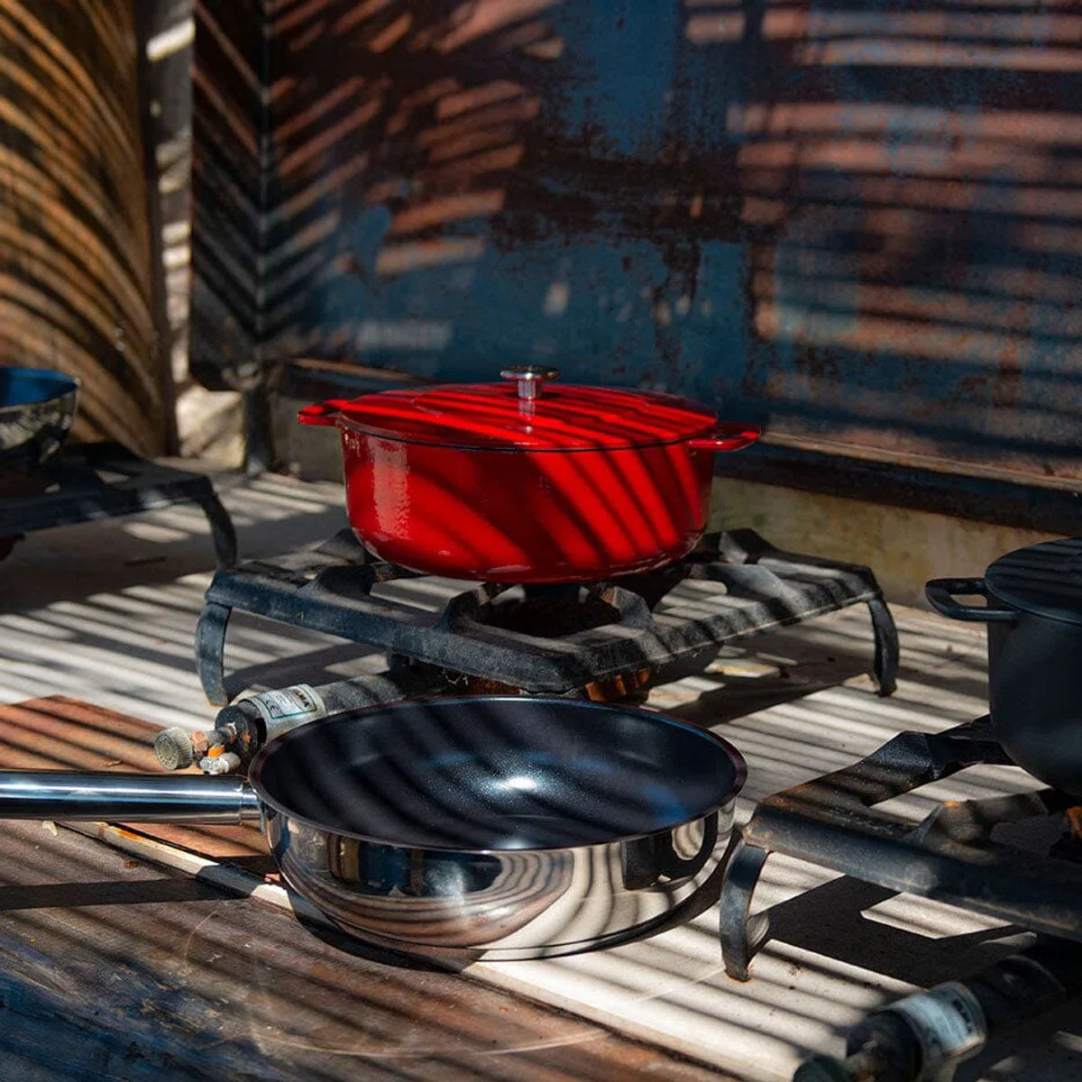 Combekk Sous Chef Gietijzeren Braadpan - 28cm - Rood
