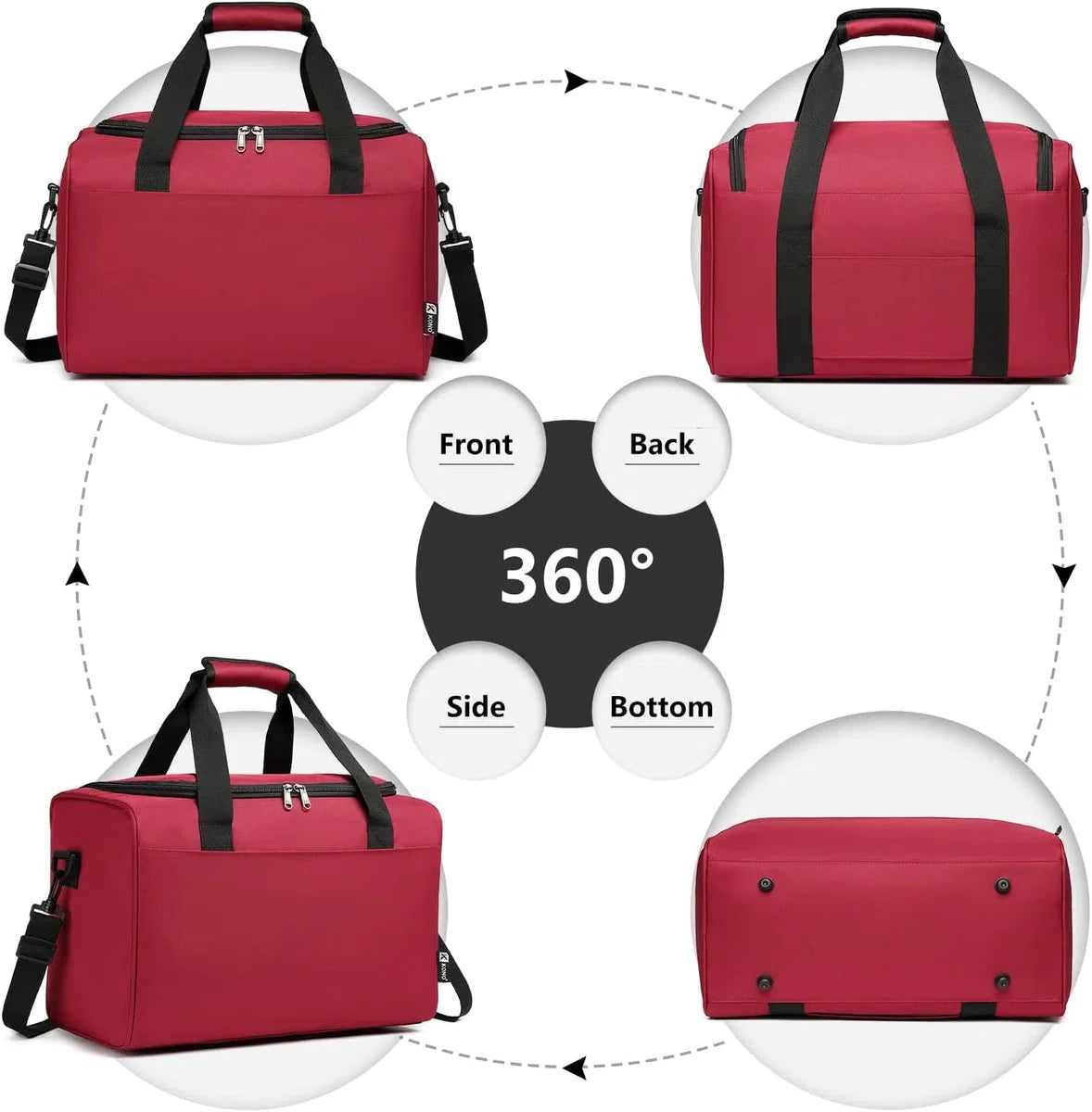 40x20x25 handbagage reistas voor in het vliegtuig bagage weekender grote maximale handbagage voor mannen en vrouwen met schouderband