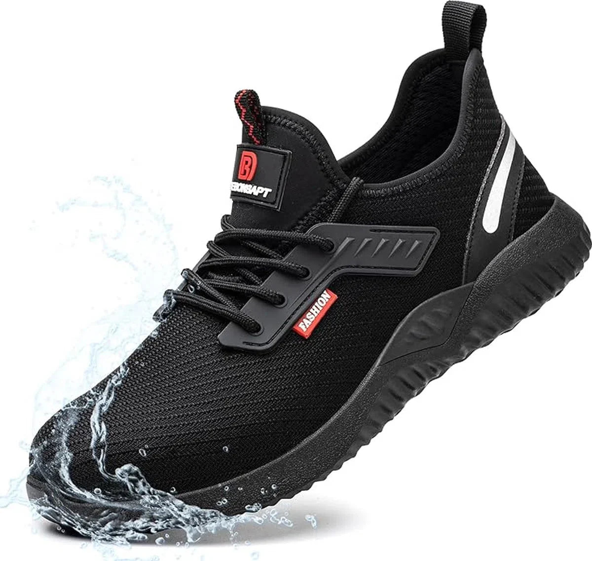 Stalen Neus Schoenen voor Mannen Vrouwen Lichtgewicht Veiligheid Ademende Waterdichte Werkschoenen Antislip Sneakers Reflecterende Onverwoestbare Industriële Bouw Schoenen