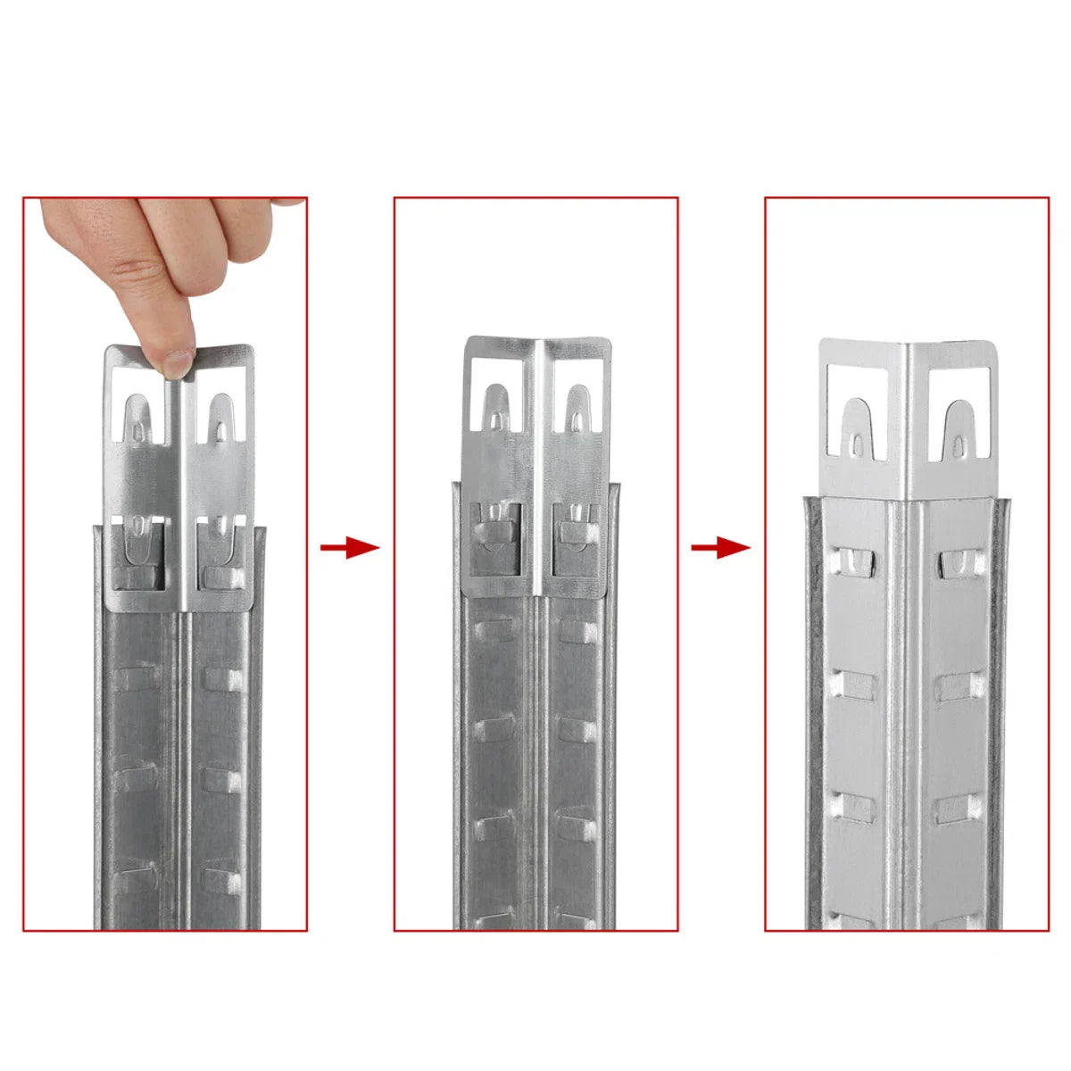 Stellingkast Hoek - Opbergrekken - Boutloze Plank 180x70x40cm Verzinkt 875kg