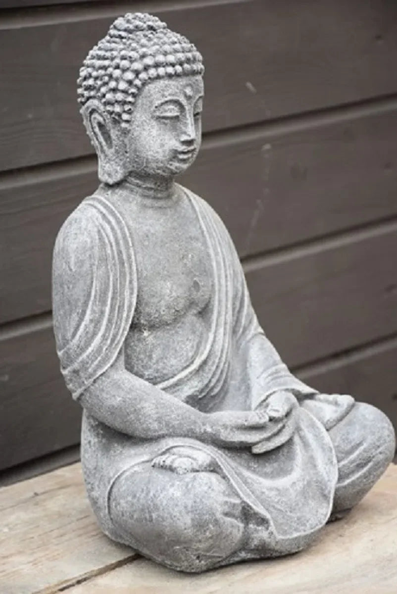 Buddha in lotushouding, Antraciet
