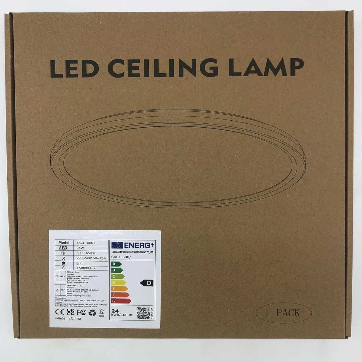 Moon Plafondlamp - LED Kroonluchter - Dimbaar Met Afstandsbediening - 3000-6500K - Moderne Woonkamer Lamp - 30 cm - Kinderkamer - Plafonnière