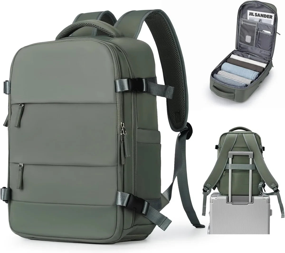 Cabin Bag Backpack 40x20x25 Ryanair, Large Travel Backpack for Women, Hiking Backpack, Easyjet Cabin Bag 45x36x20 Underseat Bag, Waterproof Outdoor Sports Backpack, Casual Daypack, School Bag