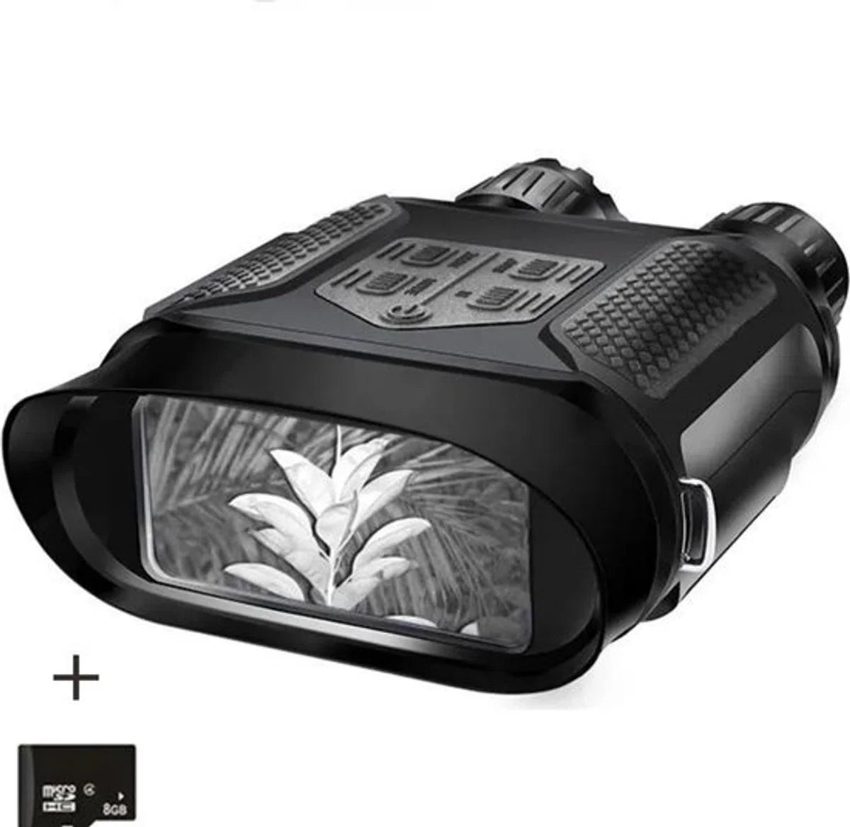 Night Vision - Luxury Binoculars with Night Vision Day & Night - Night Vision Goggles + SD Card - Night Vision Device - Black