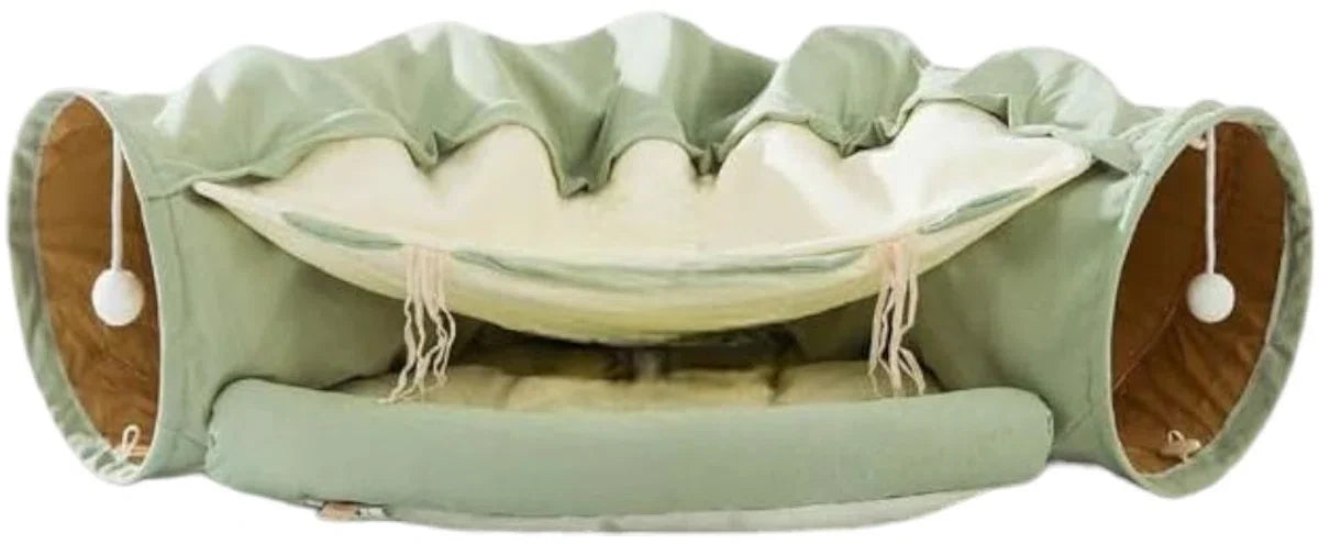 Cat Tunnel - Play Tunnel for Cats and Small Pets - Foldable - Cat Bed