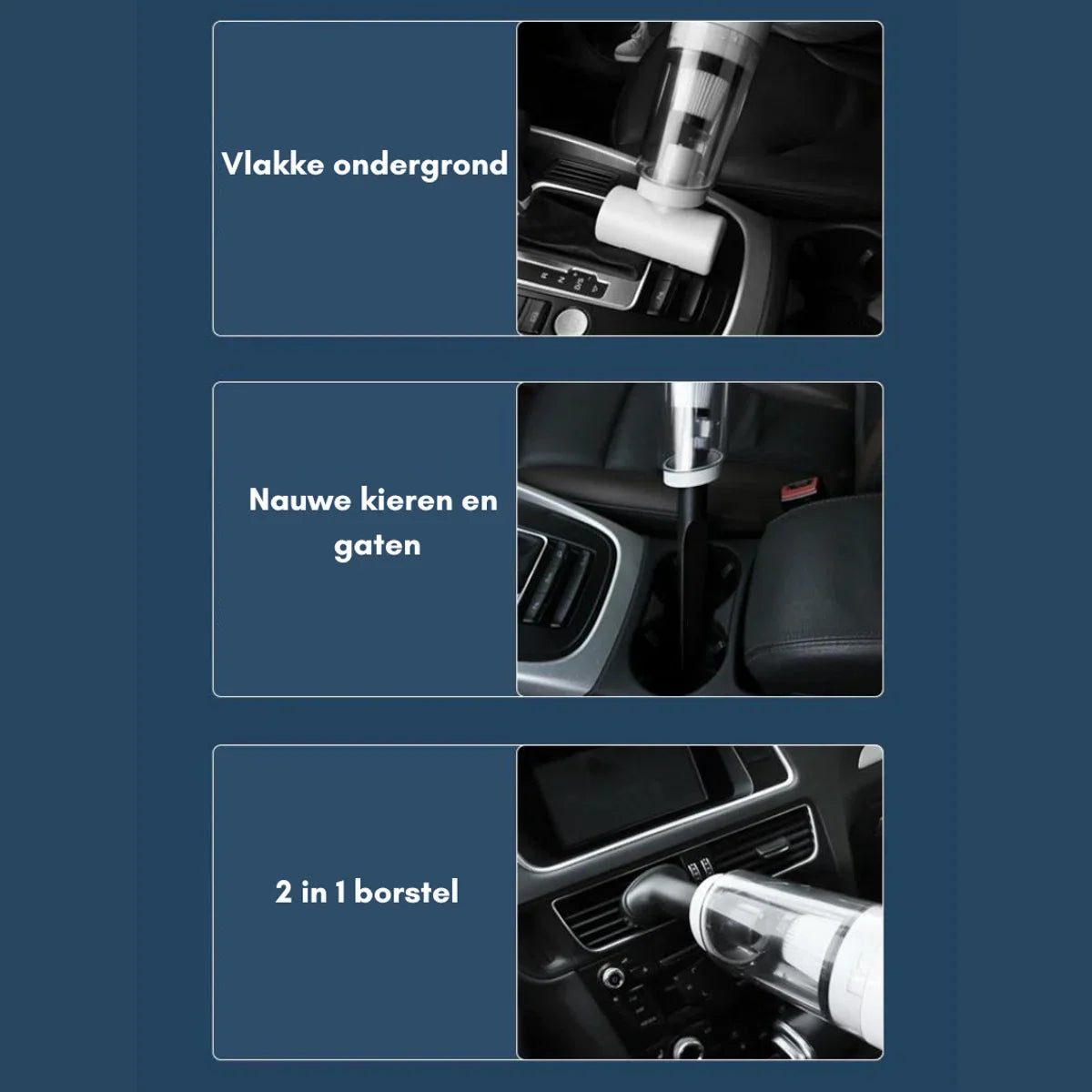 Kruimeldief - Best Verkocht - Handstofzuiger - Kruimeldief Snoerloos - Autostofzuiger - Oplaadbaar - Wit