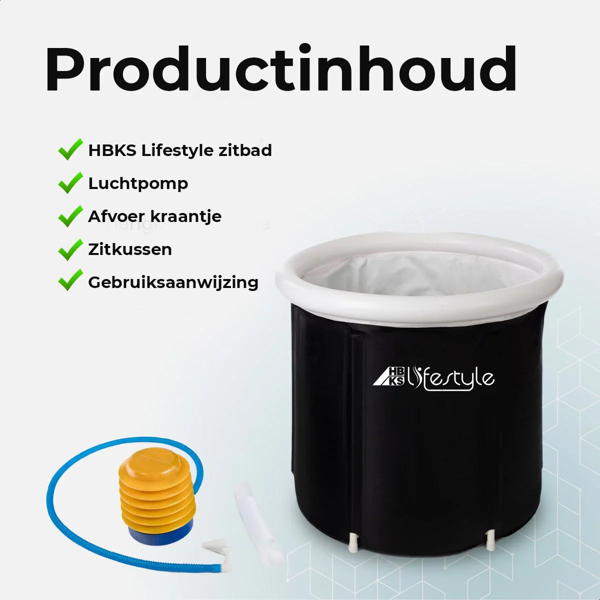 Zitbad - Bath Bucket - Ice Bath - Dompelbad - Voor Volwassenen en Kinderen - Inclusief Tas - IJsbad - Inclusief ijsbad e-book - Zwart