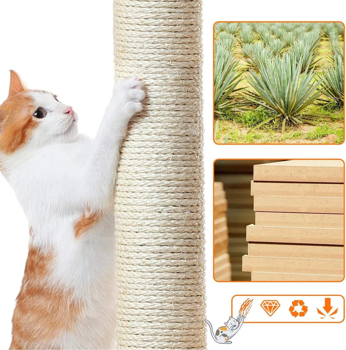 kattenkrabpaal / grote klimboom - speelhuis voor katten / playhouse for cats