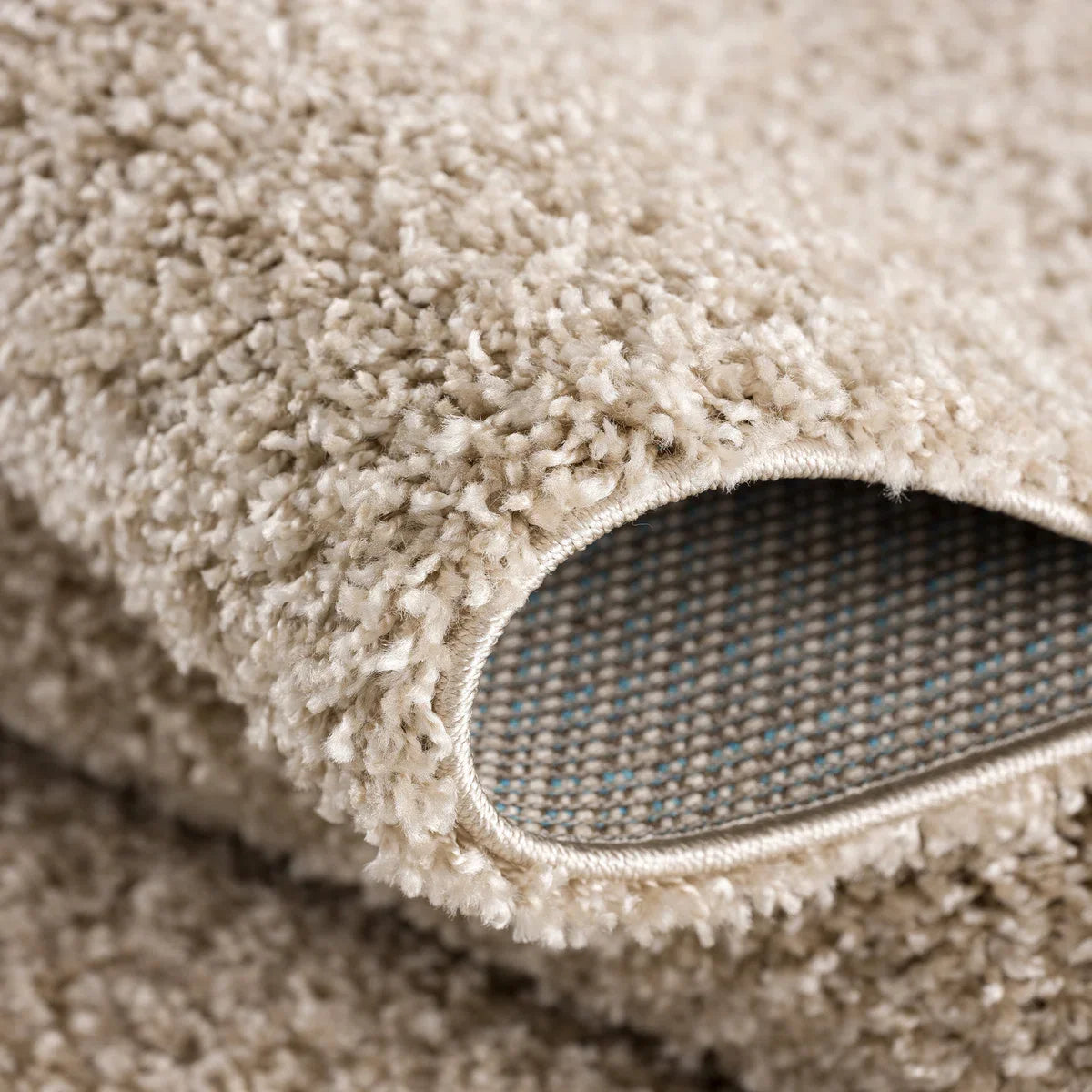 Loca Shaggy Vloerkleed Beige - 140x200 CM - Hoogpolig Vloerkleed - Tapijt Woonkamer, Slaapkamer