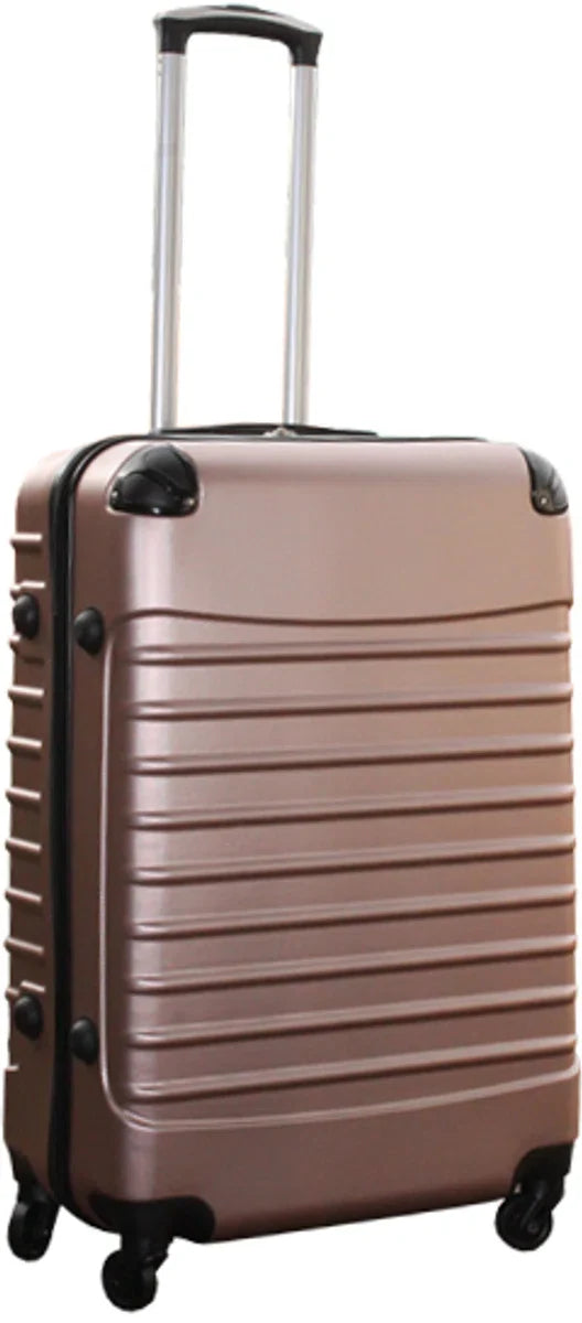 Suitcase with wheels 69 litres - lightweight - numerical lock - rose gold