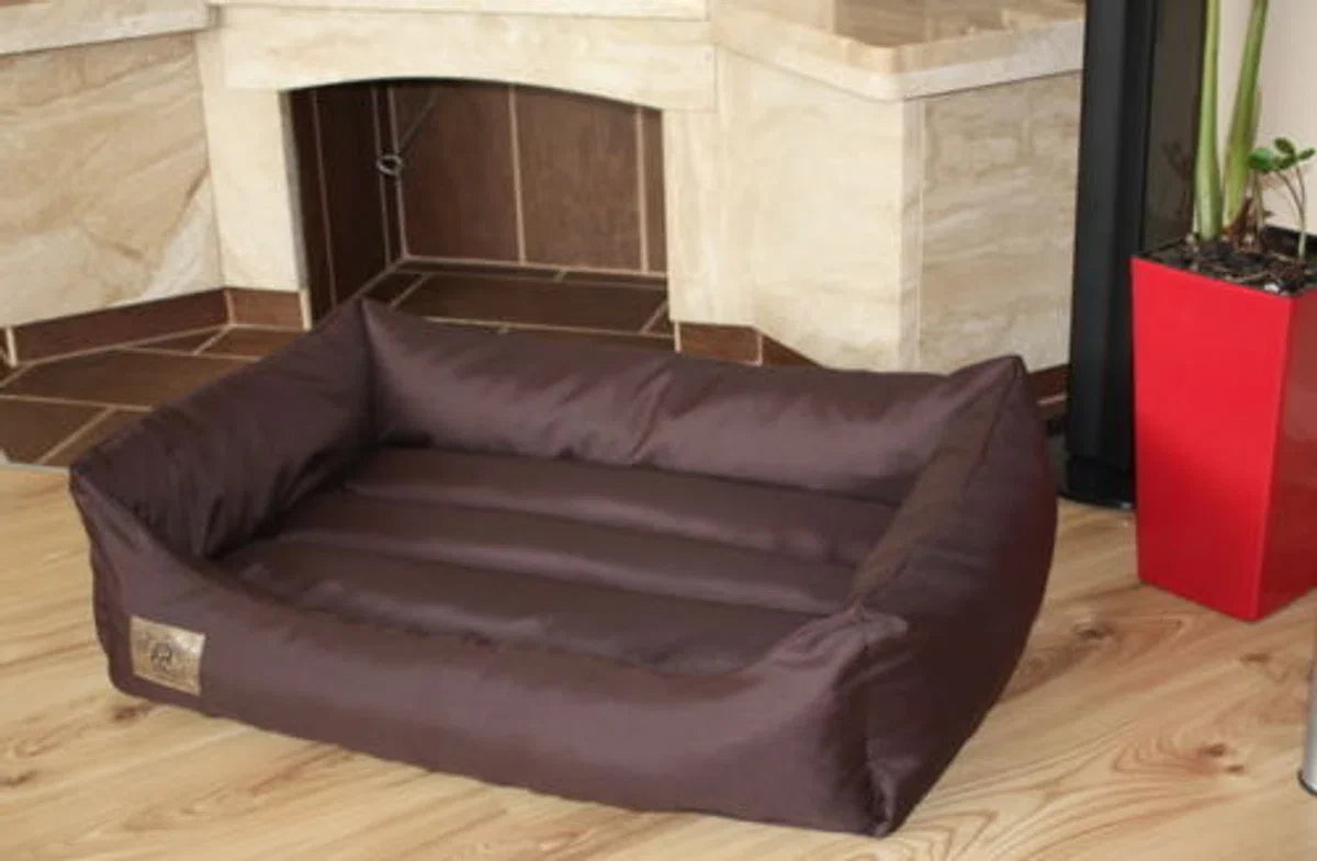 XXL Faux Leather Dog Bed - Dog Cushion Dog Sofa Cat Bed Dog Basket - Waterproof 90 X 60 cm