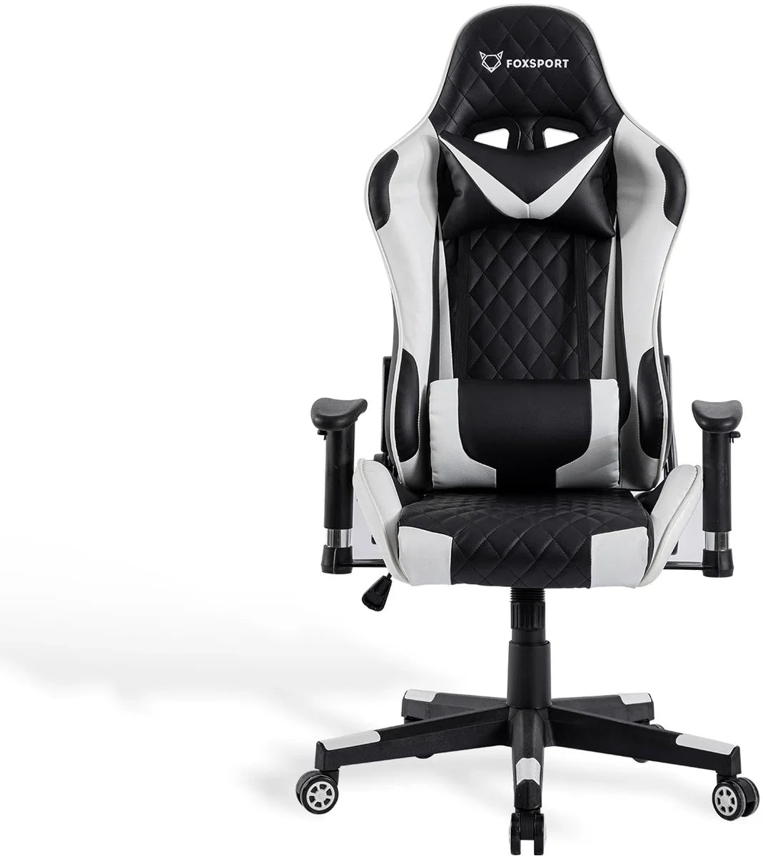 Seven Comfort - Game Stoel - Gaming Stoel - Gaming Chair - Zwart - Bureaustoel Met Nekkussen & Verstelbaar Rugkussen - Instelbare Zithoogte