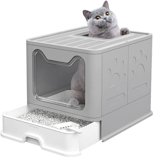 Automatic Cat Litter Box - Self-Cleaning Litter Box - Cat Toilet with Drawer