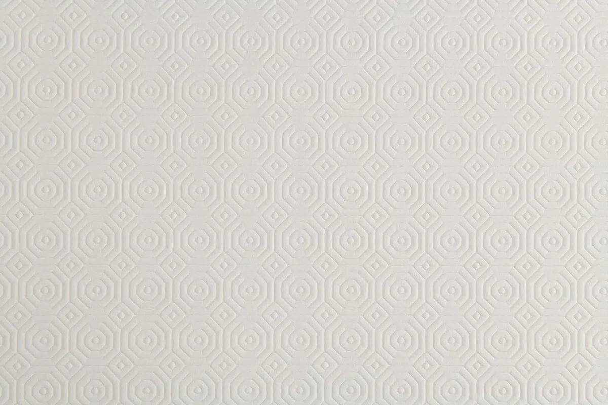 Table protector plain - white embossed roll of 140cm x 20mtr.
