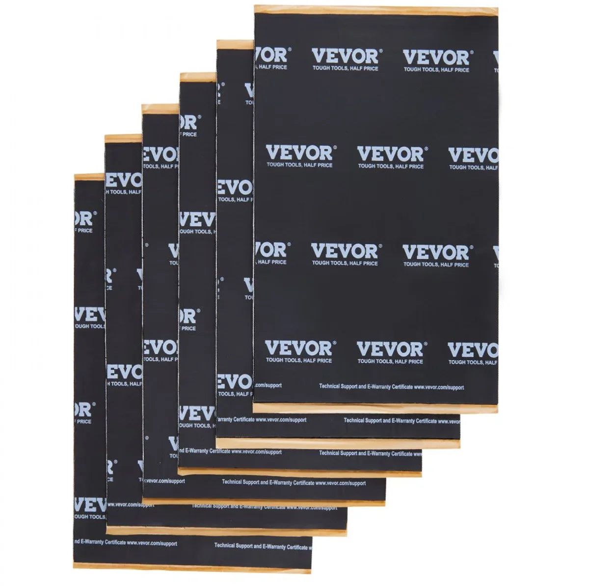set van 24 auto-isolatiematten, 2,3 m², ontdreuningsmat, 247,9 x 390,9 mm, voertuigisolatie, 5 mm (200 mil) dik, 4-laags geluidsisolatiemat, hittebestendig, geluidsisolatie, akoestische isolatie, geluidsisolatie