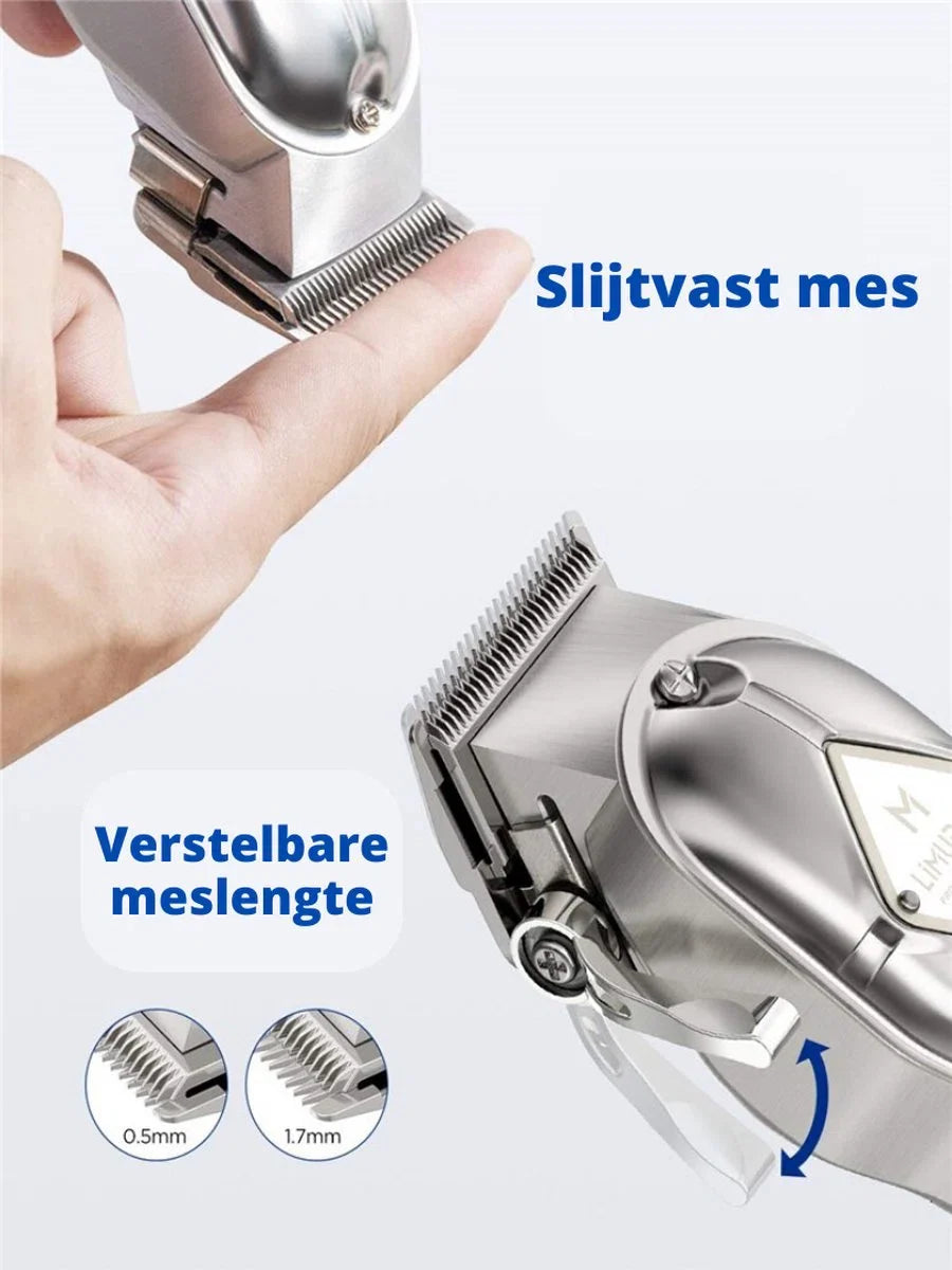 Skull Shaver - Haartrimmer - Tondeuse Mannen - Haartrimmer - Trimmer - Scheerapparaat Heren - Voor Hoofdhaar - Draadloos - Zilver