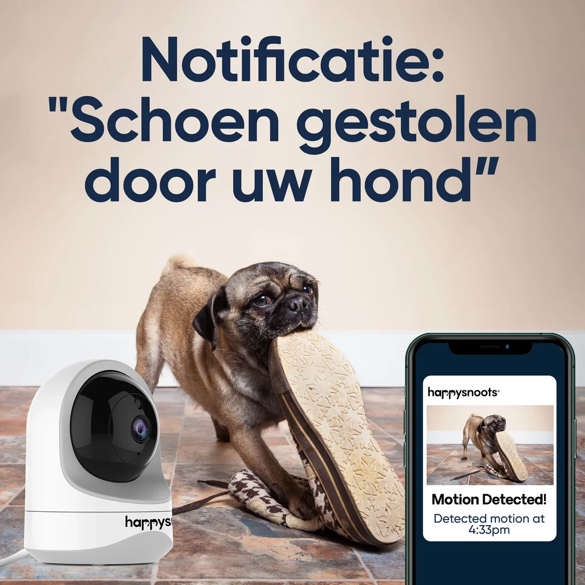 1080P Pet Camera met App - 360° Honden Camera - Hondencamera - Huisdier / Pet Cam - Voor Hond / Kat / Huisdieren