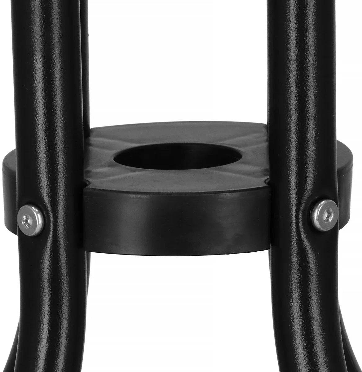 Springos Tuin table | Outdoor table | Side table Outdoor | Metal | Tempered Glass | Square | 60 x 60 x 70 cm | Black
