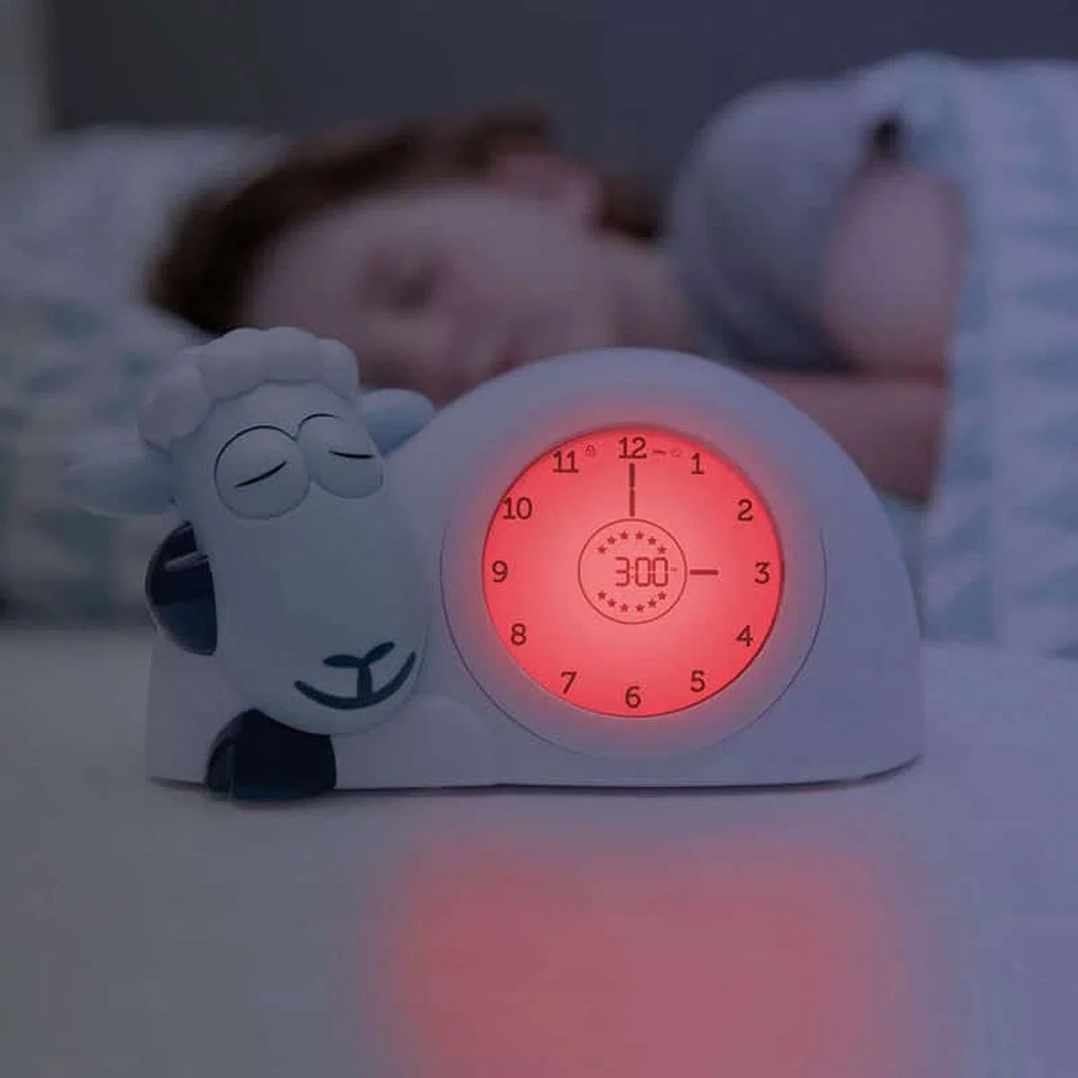 Sam Slaaptrainer - Met nachtlampfunctie en slaaptimers - Roze / Wit